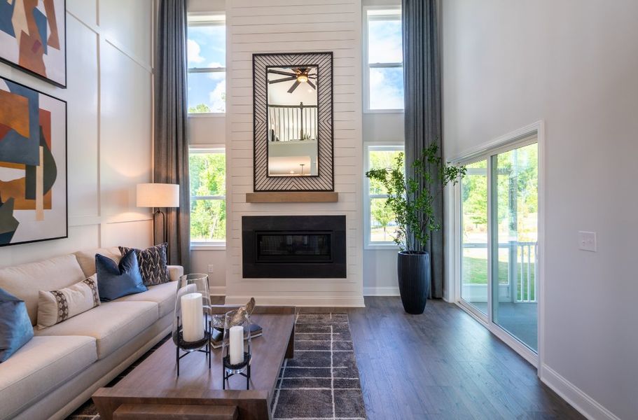 Furnished interior in a model home at Coastal Haven in Leland (Image 24).