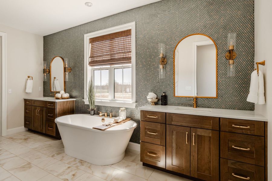 Furnished interior in a model home at Trillium Reserve at Lake Norman in Mooresville (Image 7). Furnished interior in a model home at Trillium Reserve at Lake Norman in Mooresville (Image 7).