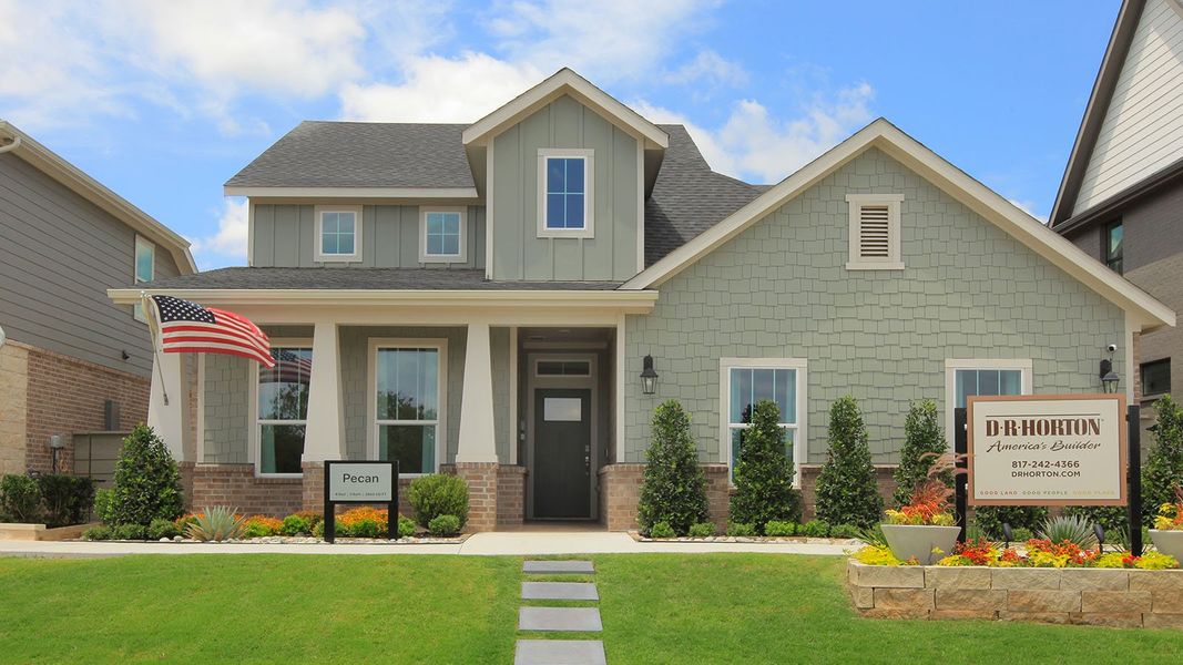 Front exterior of a home in the Treeline community, located in Justin, TX (Image 3).