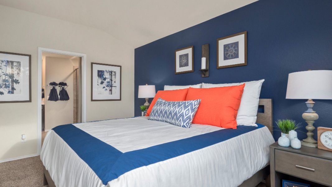 Furnished interior in a model home at Yowell Ranch in Killeen (Image 18).