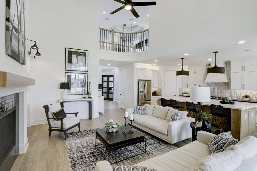 Furnished interior in a model home at Sunterra (Katy ISD) in Katy (Image 4).