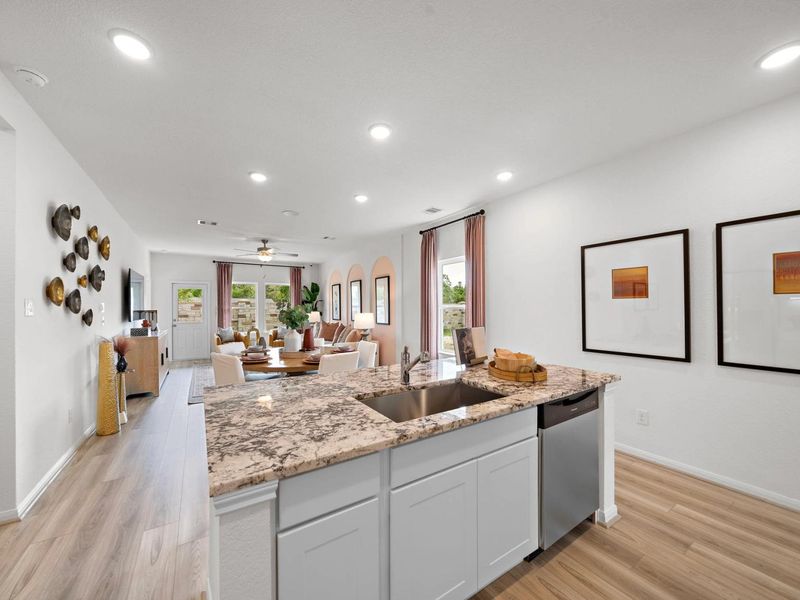 Furnished interior in a model home at The Villages at WestPointe in Dayton (Image 15).