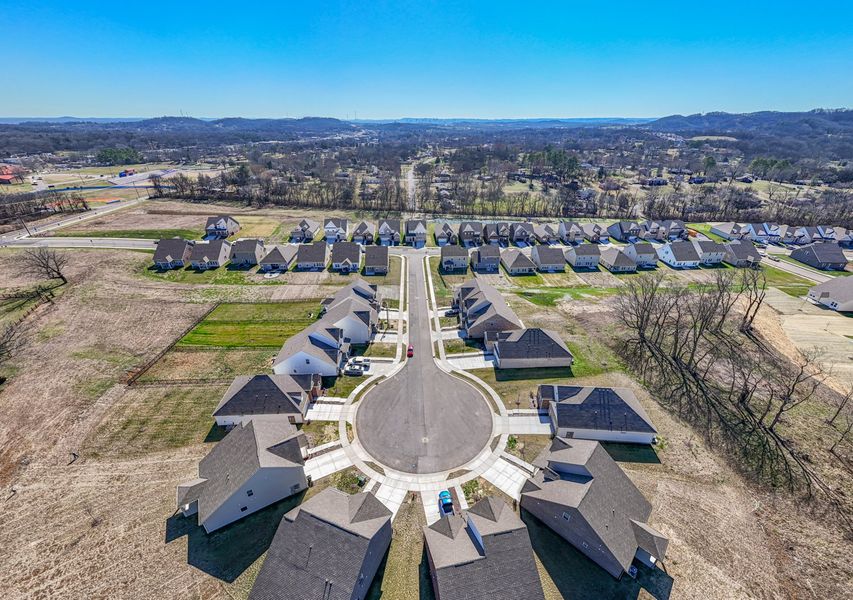 Aerial view of the Heritage Creek community in Nashville, TN, showing layout and nearby surroundings (Image 12).