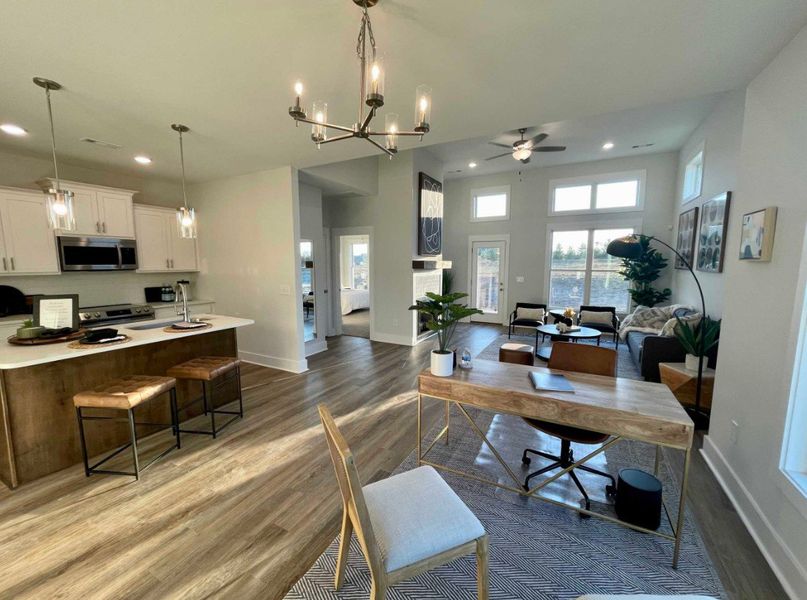 Furnished interior in a model home at Westfield Garden Homes in Gallatin (Image 9).