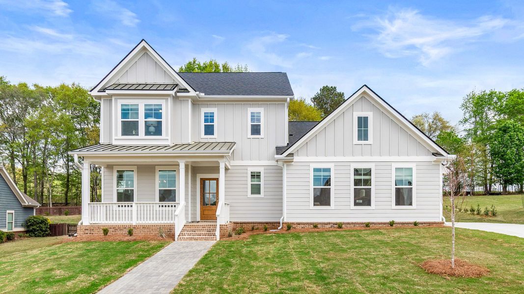 Front exterior of a home in the Brush Arbor community, located in McDonough, GA (Image 12).
