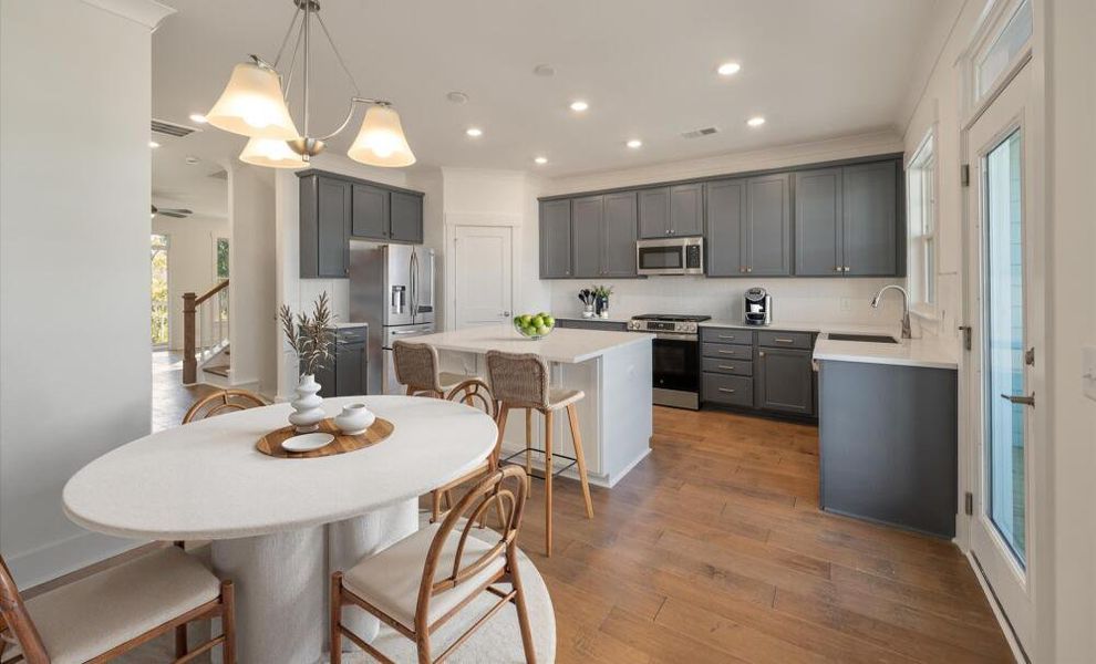 Furnished interior in a model home at New Riverside Village in Bluffton (Image 4).