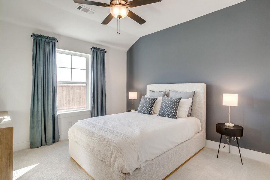 Furnished interior in a model home at MidTowne in Midlothian (Image 41).