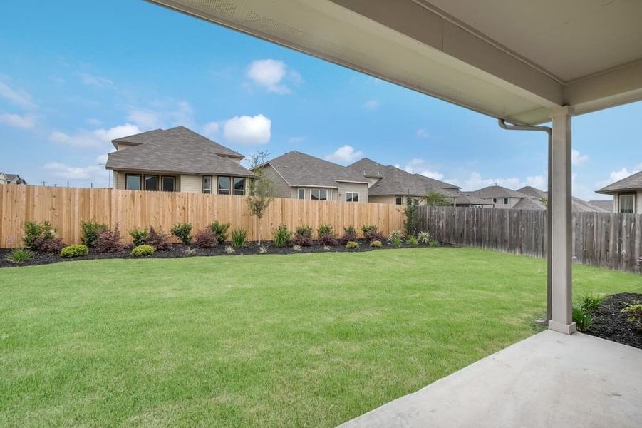 Notting Hill Model Home Backyard