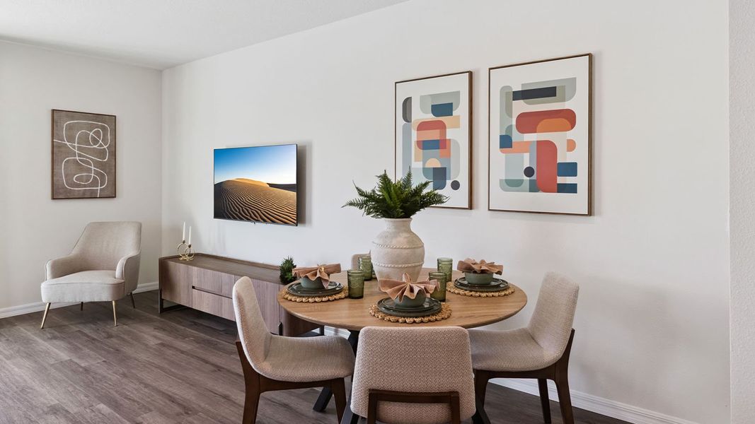 Furnished interior in a model home at Summerlin at Hawthorne Ranch in Lakeland (Image 28).