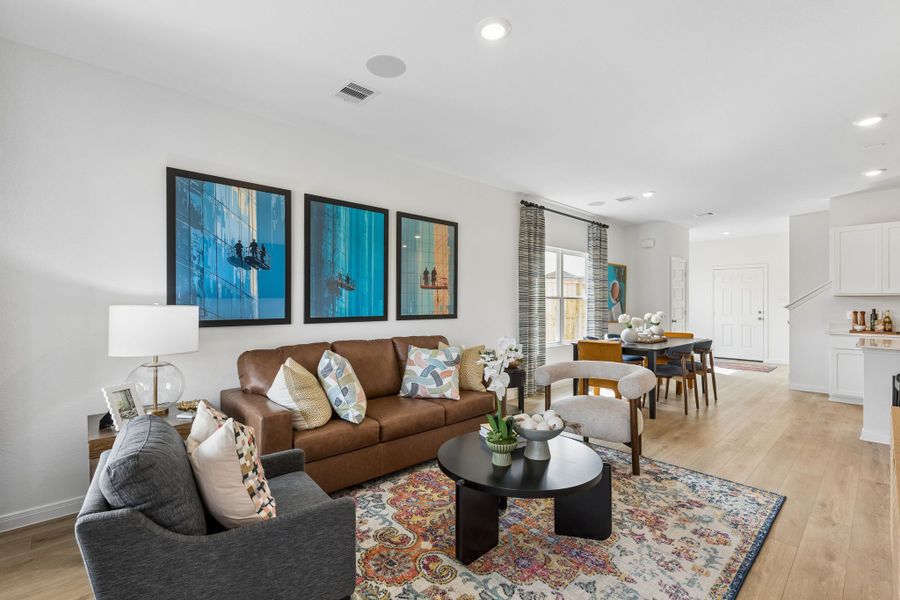 Furnished interior in a model home at Magnolia Springs in Montgomery (Image 22).