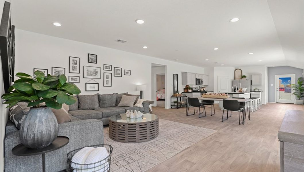 Furnished interior in a model home at Breckenridge Forest in Spring (Image 6).