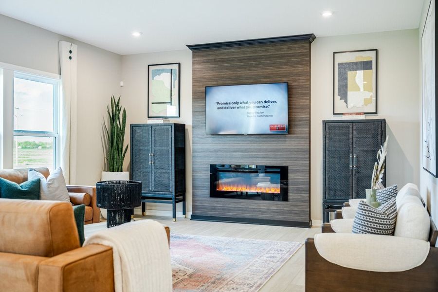 Furnished interior in a model home at Sage Woods in Dallas (Image 10).