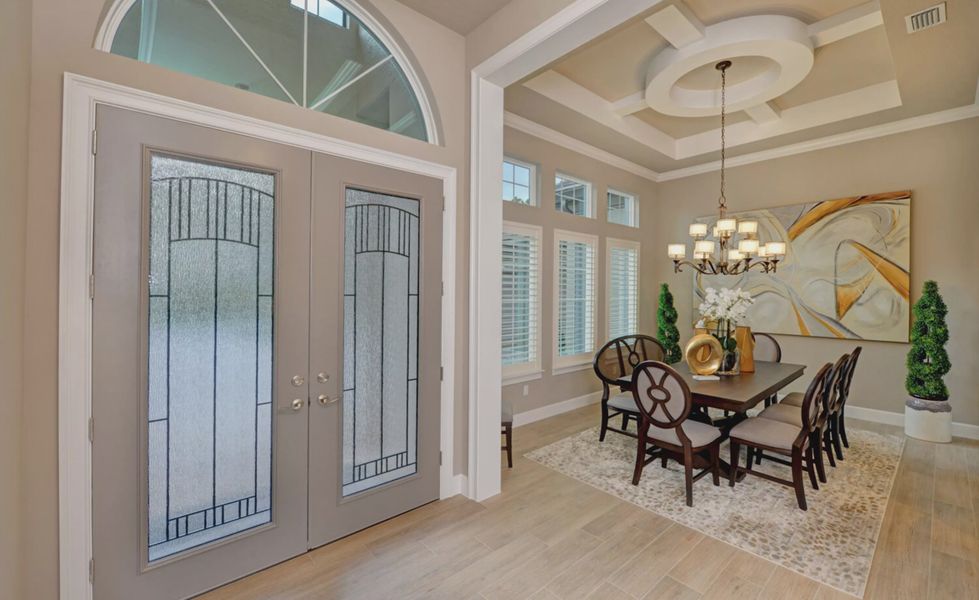 Furnished interior in a model home at The Reserve at Plantation Bay in Bunnell (Image 8).