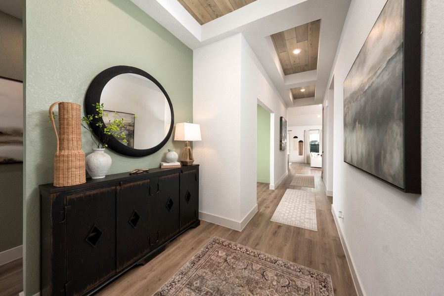 Furnished interior in a model home at Weltner Farms 60’s in New Braunfels (Image 4).