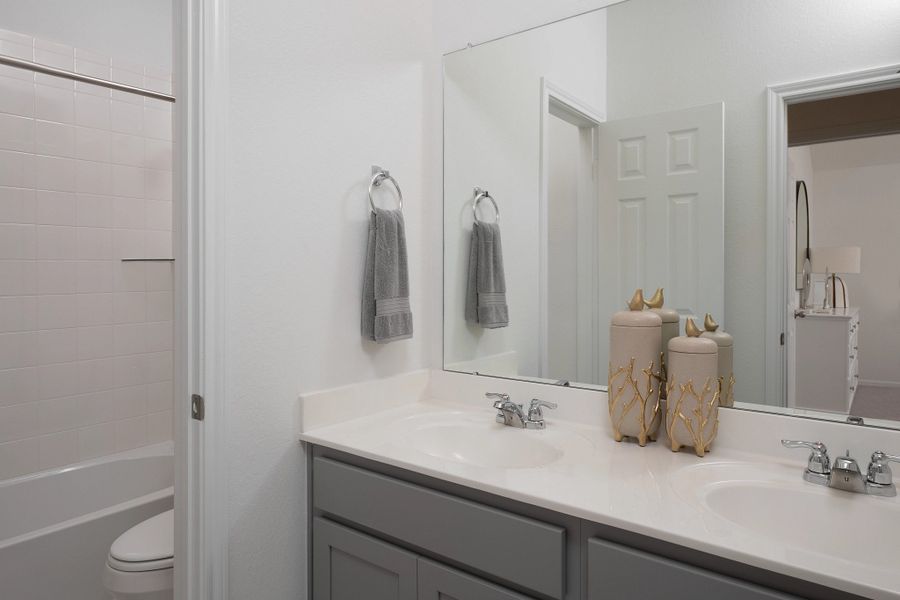 Furnished interior in a model home at Emory Glen in Magnolia (Image 9).