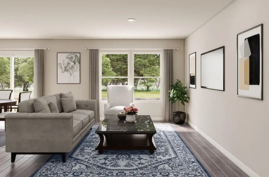 Furnished interior in a model home at Cedar Creek on Maple in Abilene (Image 3).