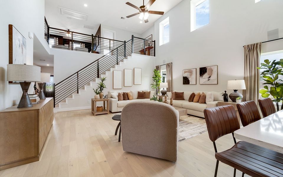 Furnished interior in a model home at River Ranch Meadows in Dayton (Image 35). Furnished interior in a model home at River Ranch Meadows in Dayton (Image 35).