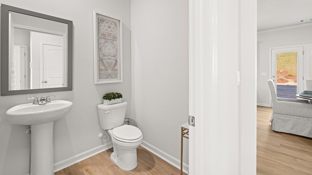 Furnished interior in a model home at Hamptons at Riverwood South in Dallas (Image 17).