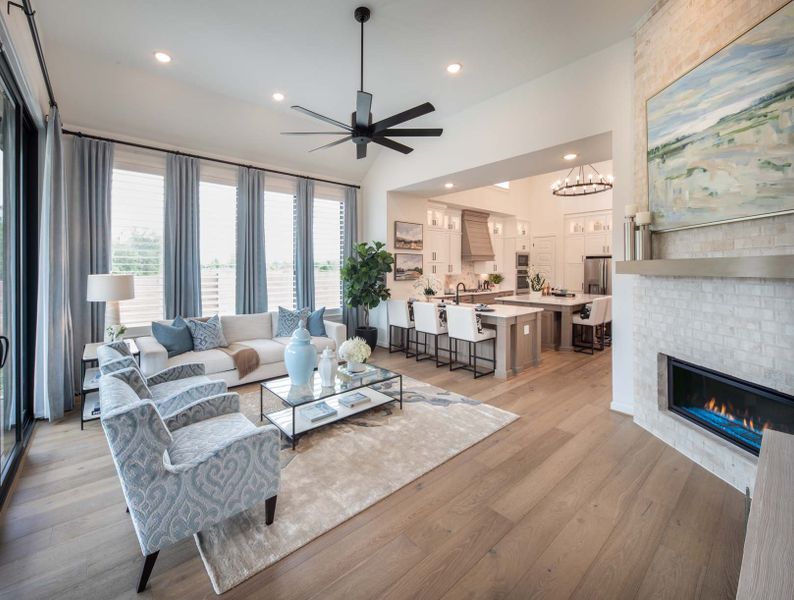 Furnished interior in a model home at Fulbrook on Fulshear Creek in Fulshear (Image 21). Furnished interior in a model home at Fulbrook on Fulshear Creek in Fulshear (Image 21).