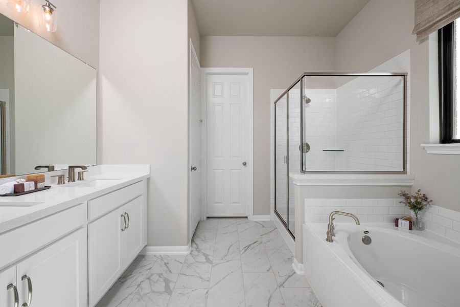 Furnished interior in a model home at Westland Ranch 50ft in League City (Image 25).