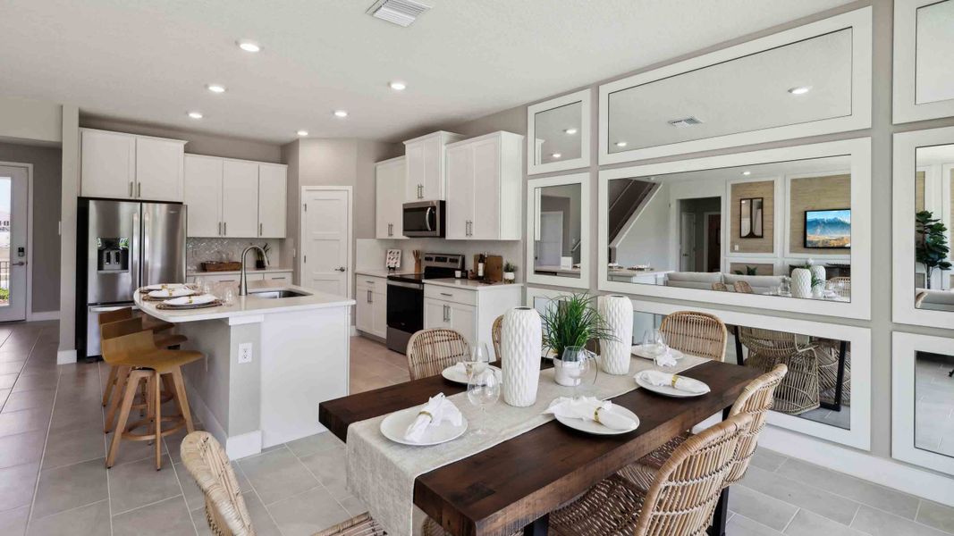 Furnished interior in a model home at Ridge at Heath Brook in Ocala (Image 21). Furnished interior in a model home at Ridge at Heath Brook in Ocala (Image 21).