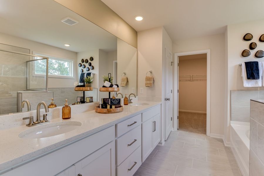 Primary Bathroom with Large Walk-In Closet