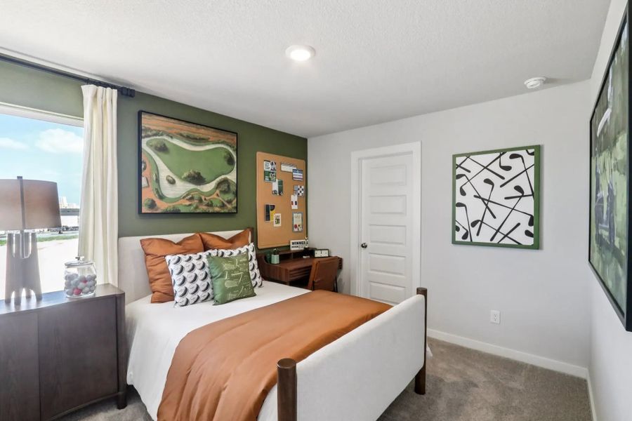 Furnished interior in a model home at Evelyn in Austin (Image 29).