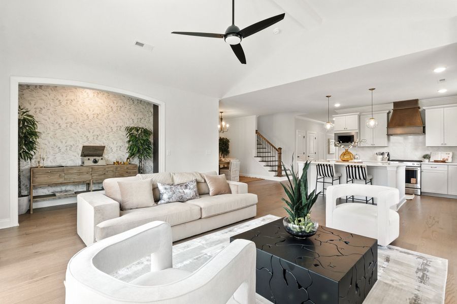 Furnished interior in a model home at Heritage Walk in Chattanooga (Image 26).