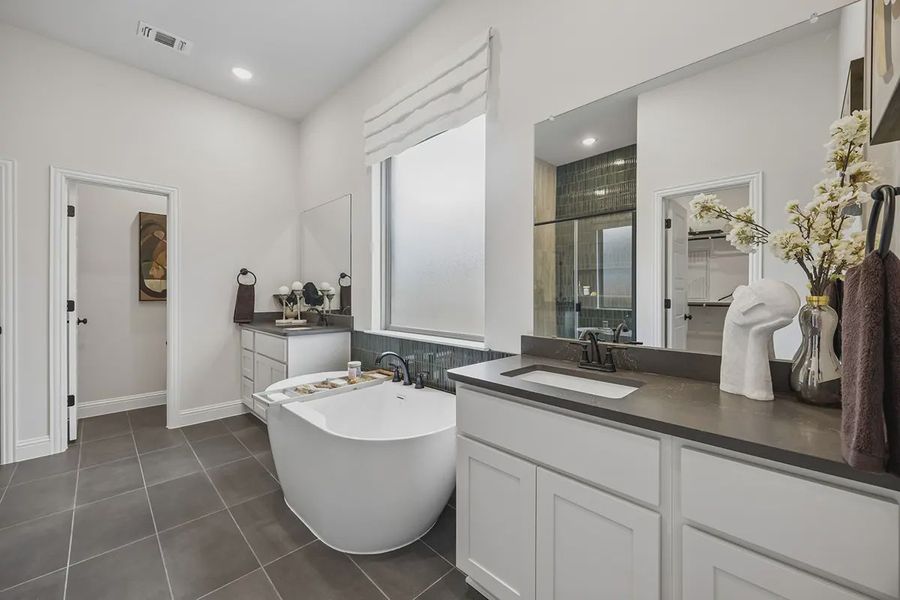 Furnished interior in a model home at Westpoint Park in Fort Worth (Image 27).