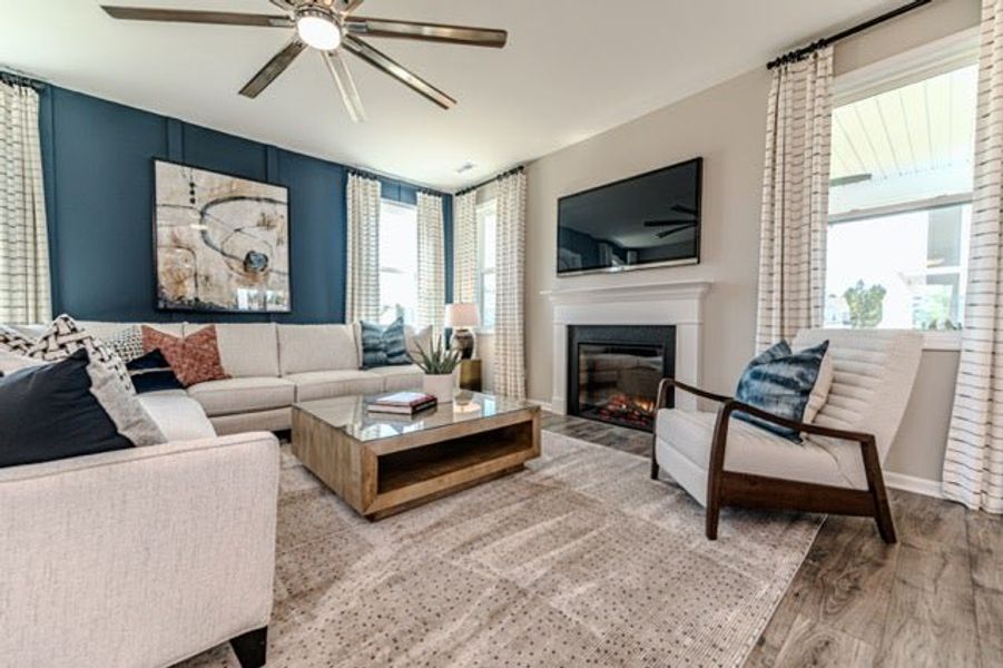 Furnished interior in a model home at Pembroke in Hope Mills (Image 32).