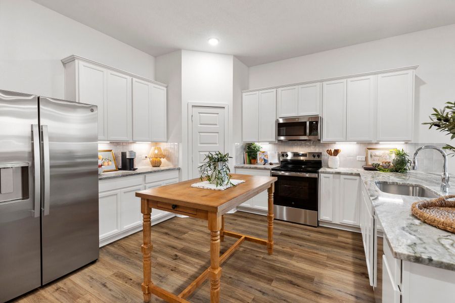 Furnished interior in a model home at Edgewater in Bryan (Image 5).