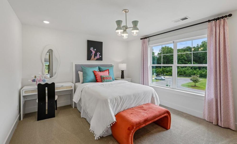 Furnished interior in a model home at Cedar Ridge in Angier (Image 34).