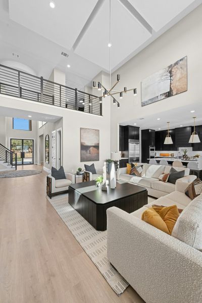 Furnished interior in a model home at Caliterra in Dripping Springs (Image 25).