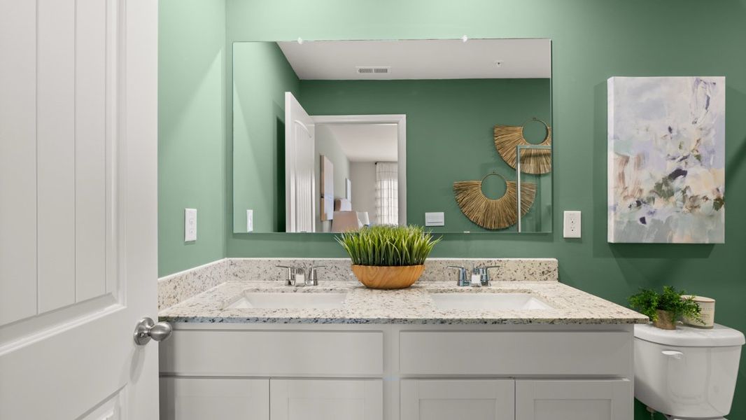 Furnished interior in a model home at Roseleigh Park in Douglasville (Image 13).