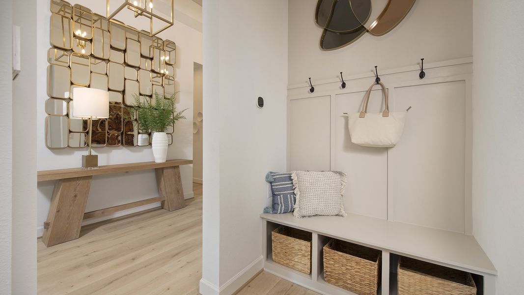 Furnished interior in a model home at Briarley 70' in Montgomery (Image 18). Furnished interior in a model home at Briarley 70' in Montgomery (Image 18).