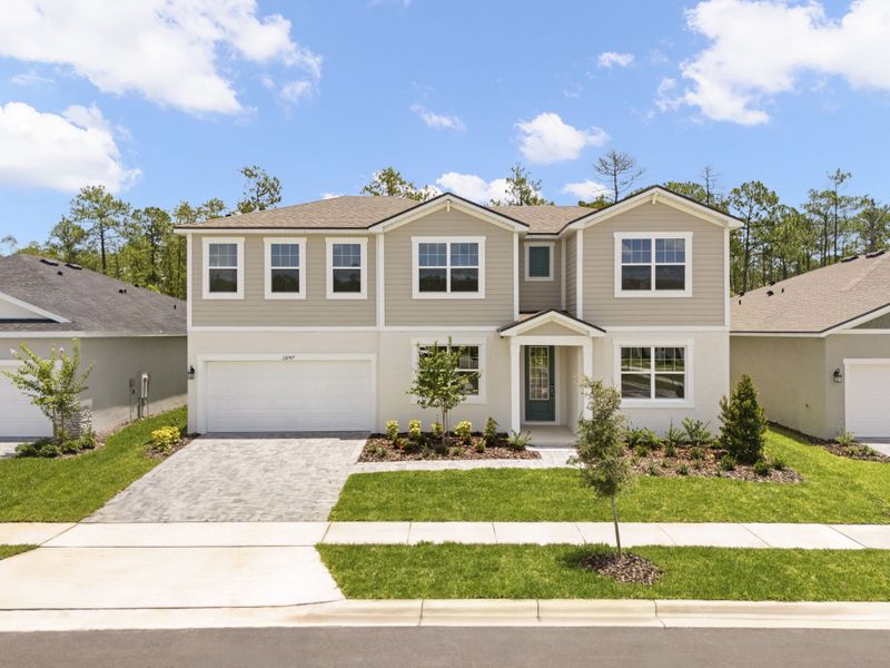 Front exterior of a home in the Meridian Parks community, located in Orlando, FL (Image 4).
