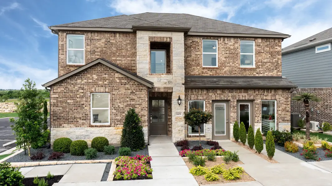 Front exterior of a home in the Lisso community, located in Pflugerville, TX (Image 3).