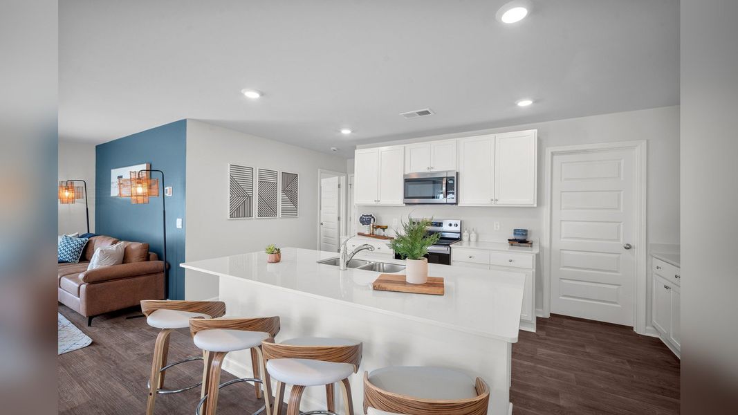 Furnished interior in a model home at Cobblestone Village in Savannah (Image 23).