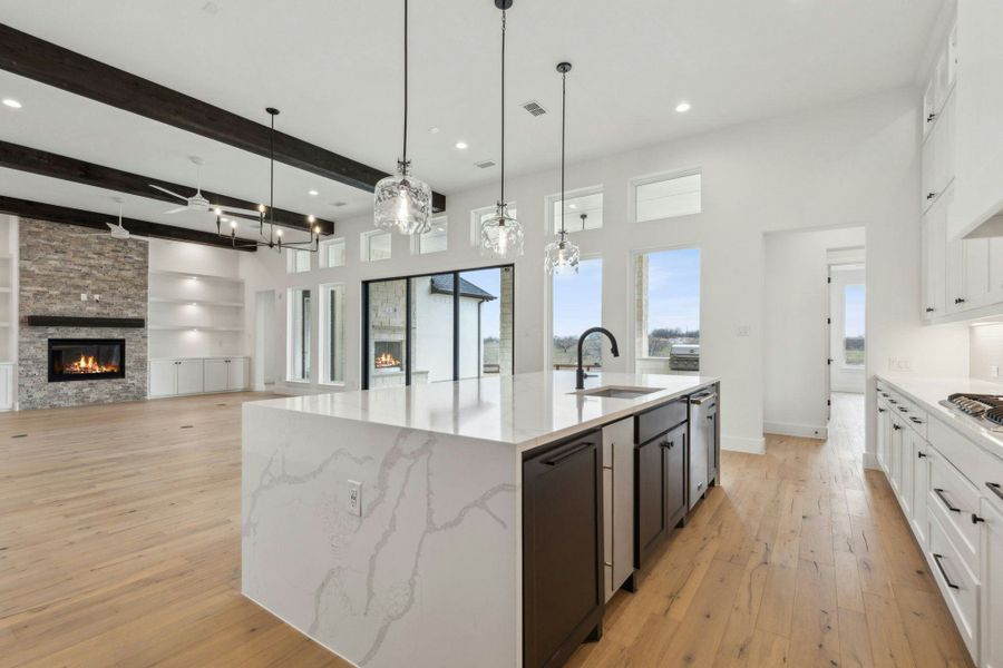 Furnished interior in a model home at The Vines in Haslet (Image 6).