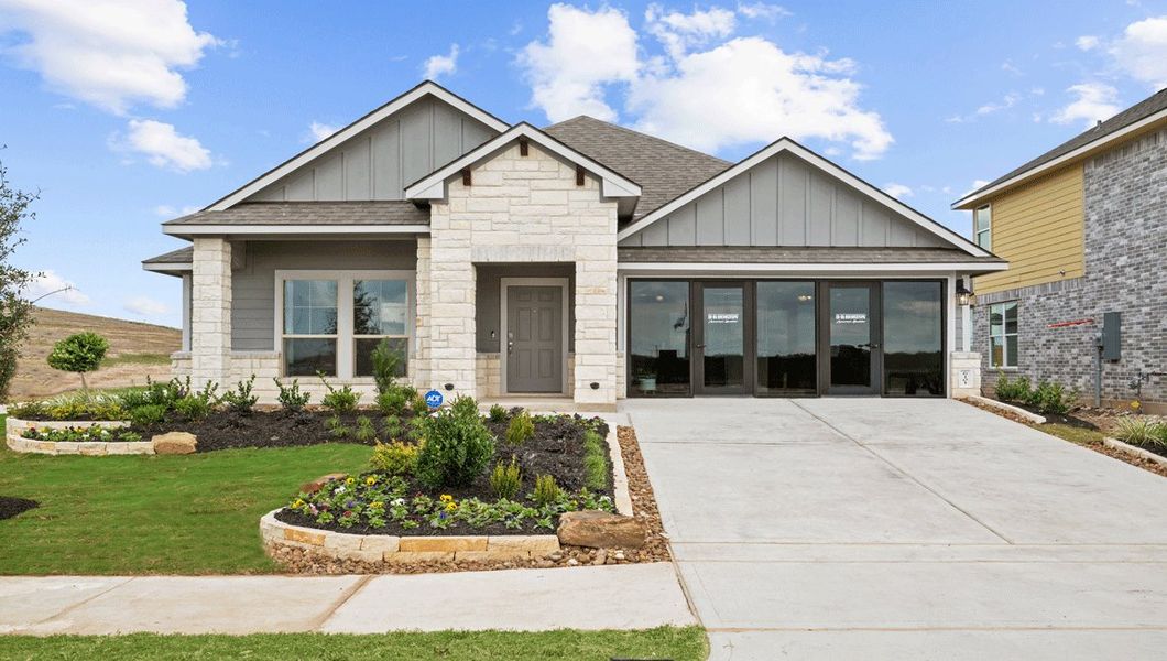 Front exterior of a home in the Southern Pointe community, located in College Station, TX (Image 3). Front exterior of a home in the Southern Pointe community, located in College Station, TX (Image 3).