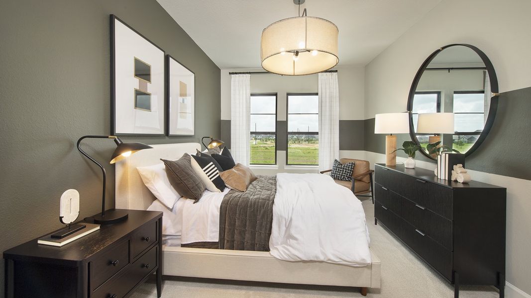 Furnished interior in a model home at Cane Island 60' in Katy (Image 21). Furnished interior in a model home at Cane Island 60' in Katy (Image 21).