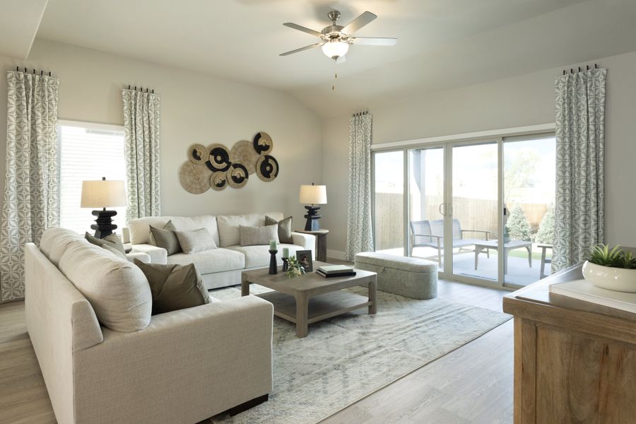 Furnished interior in a model home at Cibolo Hills West - Signature Series in Fort Worth (Image 8).