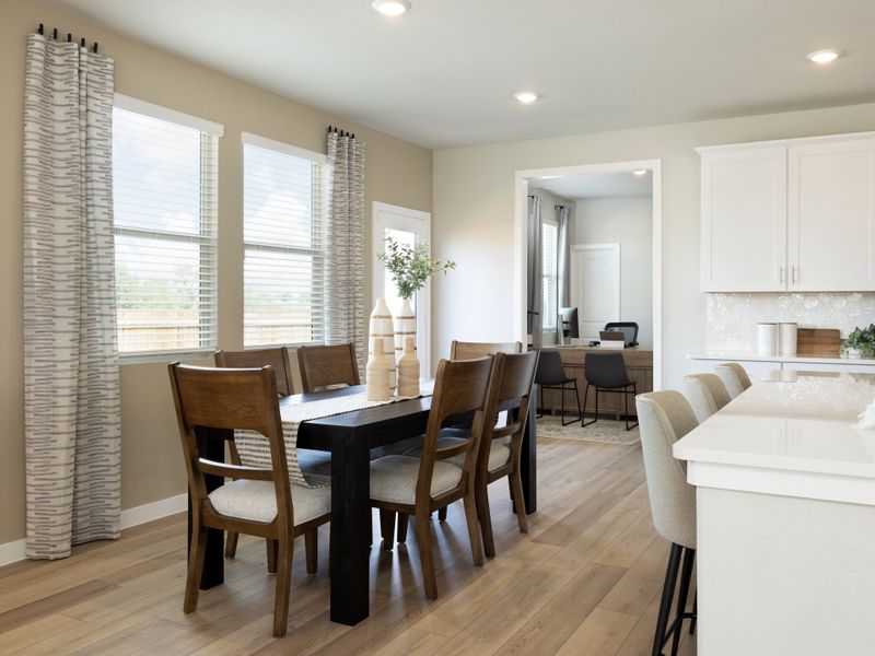 Furnished interior in a model home at Oak Ridge Park in Corinth (Image 5). Furnished interior in a model home at Oak Ridge Park in Corinth (Image 5).