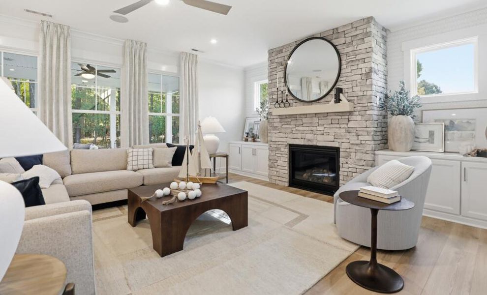 Furnished interior in a model home at Alexander Landing in Mint Hill (Image 4). Furnished interior in a model home at Alexander Landing in Mint Hill (Image 4).