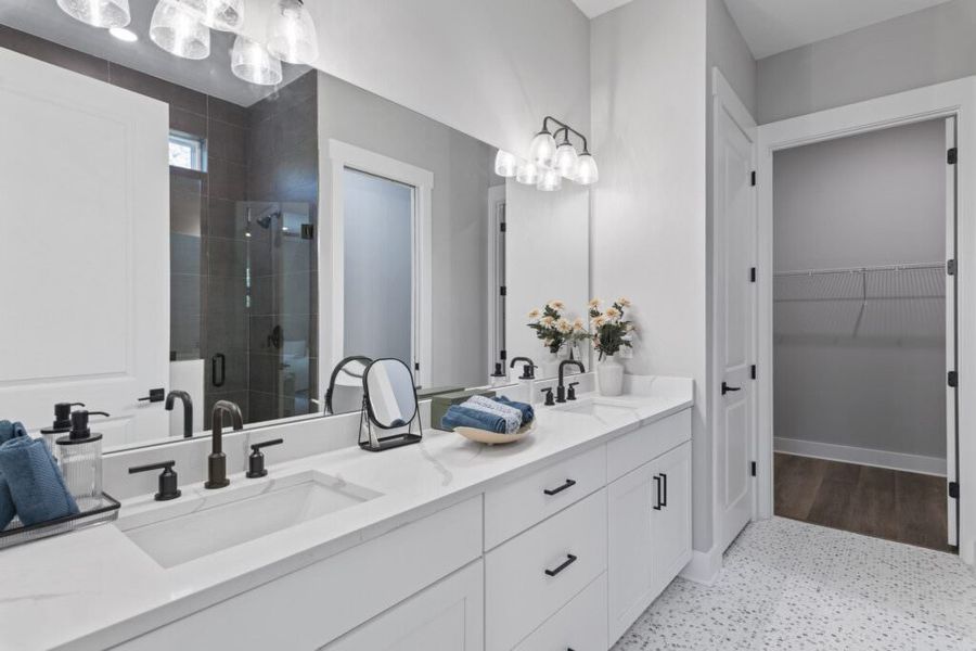 Furnished interior in a model home at The Shoal in Santa Rosa Beach (Image 32).
