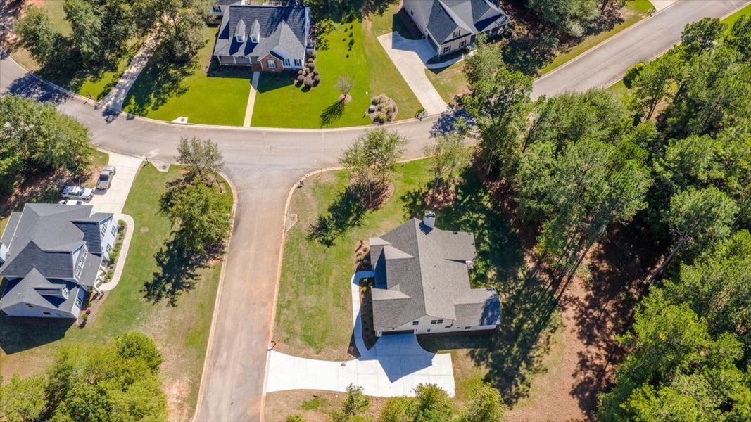 Aerial view of the Fair Oaks community in Thomaston, GA, showing layout and nearby surroundings (Image 13).