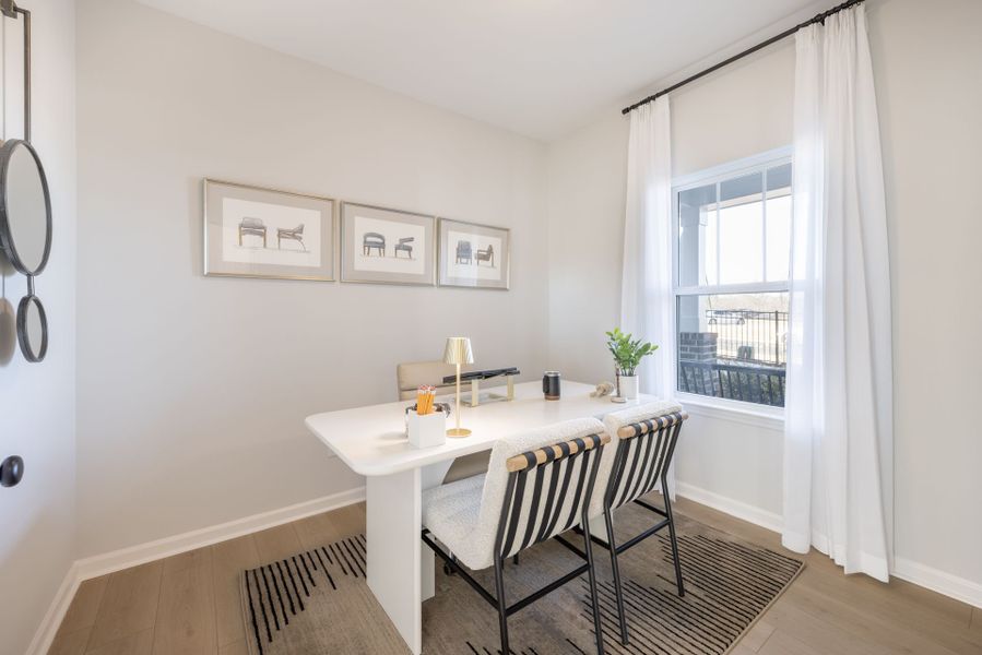 Furnished interior in a model home at River Rock in Winston-Salem (Image 8).