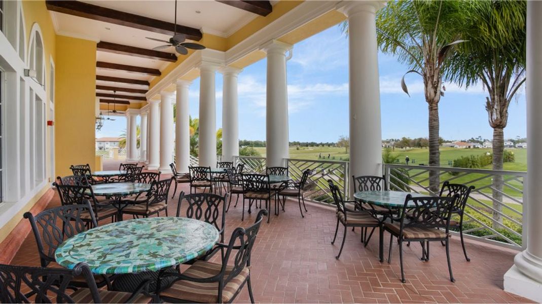 Providence clubhouse patio