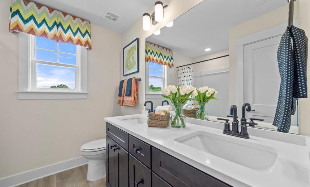 Furnished interior in a model home at Monterra in Kernersville (Image 20).