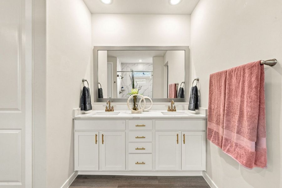 Furnished interior in a model home at La Cima in San Marcos (Image 44).